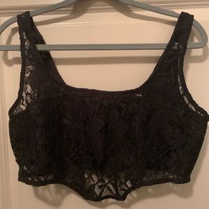 Corset style, lace crop top from 4th&Reckless